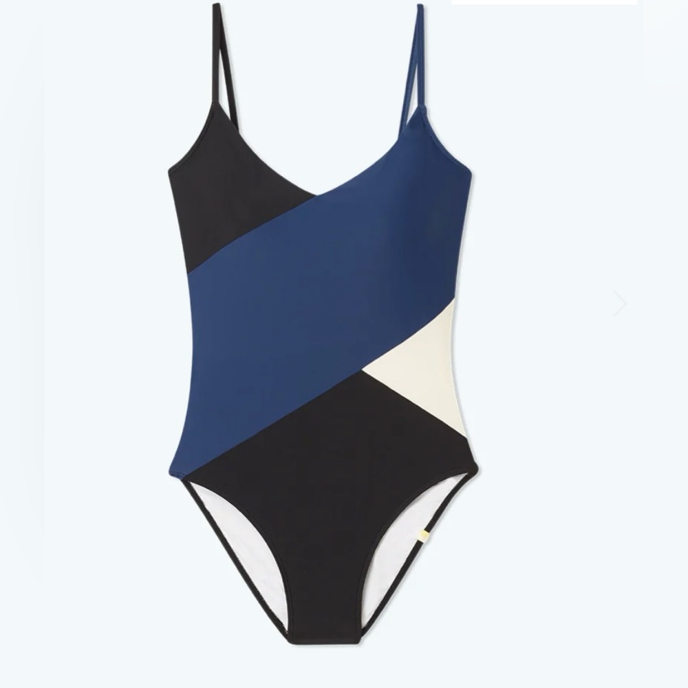 Summersalt The Marina One Piece Swimsuit Atlantic Sea Urchin White Sand 10 NWT